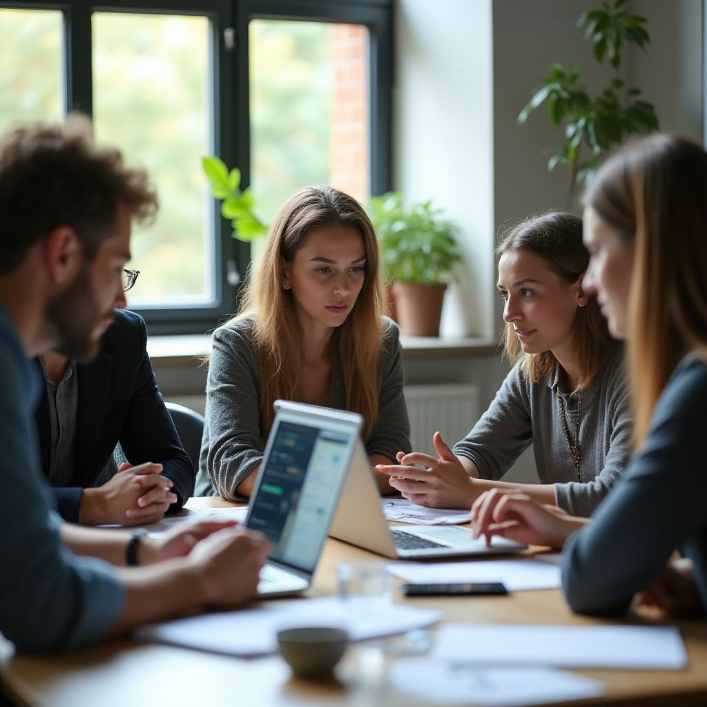 Sesión de trabajo consultores jóvenes